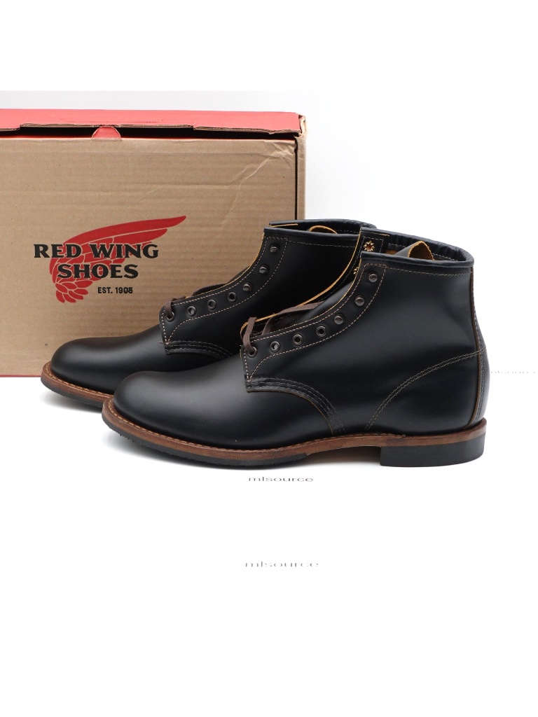 New Size 10.5 Men's Red Wing 9060 Beckman Flatbox Leather Boot Black Made In Usa